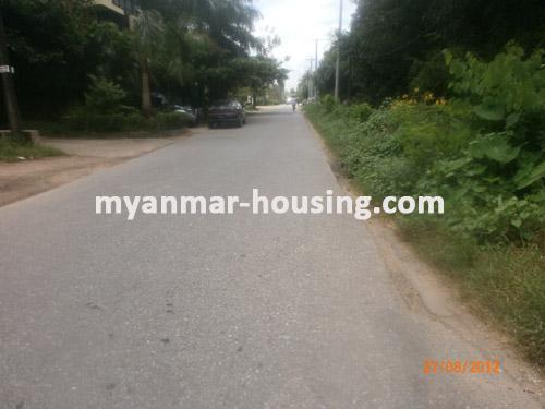 Myanmar real estate - for sale property - No.1439 - Good for family living in quiet environment ! - View of the street.