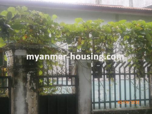 Myanmar real estate - for sale property - No.1447 - Good for family living in South Okkalapa Township ! - in front of the building