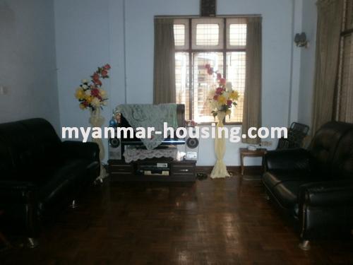 ミャンマー不動産 - 売り物件 - No.1582 - A Good landed house to sell in Thin Gann Gyun township! - View of the living room.