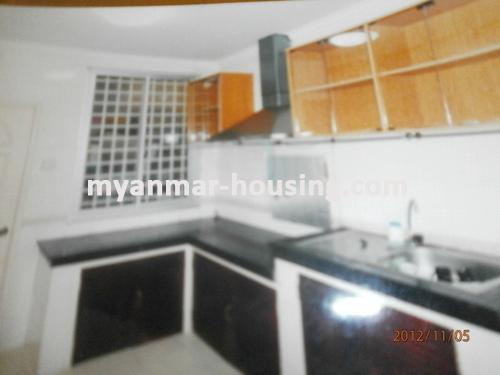 Myanmar real estate - for sale property - No.1586 - A good with decorated to sell in Pazuntaung township. - View of the kitchen room.
