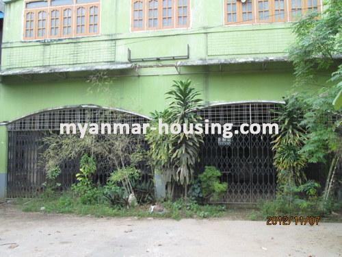 Myanmar real estate - for sale property - No.1595 - Landed house to sell in North Dagon township! - View of the infront.