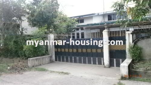 Myanmar real estate - for sale property - No.1605 -  landed house to sell near Yangon Institute of Technology. - View of the house.
