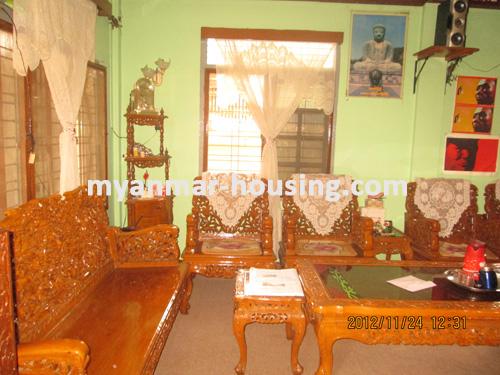 ミャンマー不動産 - 売り物件 - No.1631 - A good wide landed house to sell in South Okkalapa Township! - view of the living room