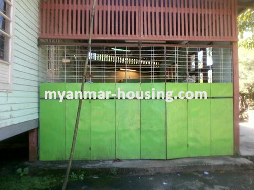 Myanmar real estate - for sale property - No.1642 - Landed house for sale in Parami Yeikthar Housing ! - view of the garage.