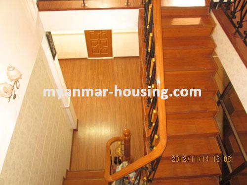 Myanmar real estate - for sale property - No.1649 - Furnished and immediately available for living ! - view of the stair