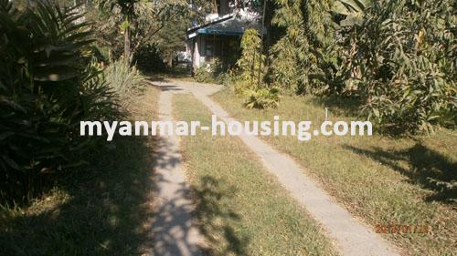 缅甸房地产 - 出售物件 - No.1702 - Wide place to live in Insein! - View of the street.