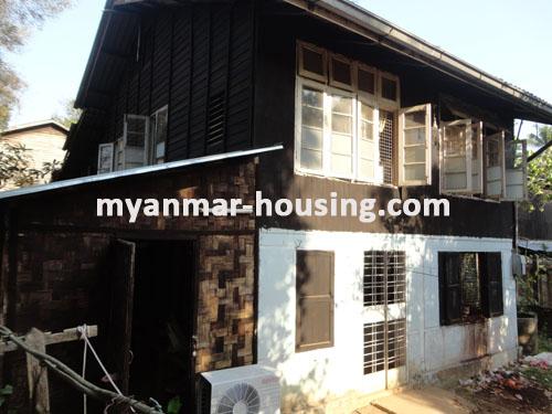 缅甸房地产 - 出售物件 - No.1712 - Wide space to live with silent place in Insein! - Exterior view of the landed house.