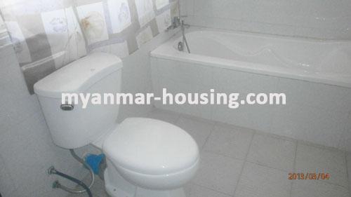 Myanmar real estate - for sale property - No.1758 - A new landhouse for sale in Tharketa Township! - View of the wash room.