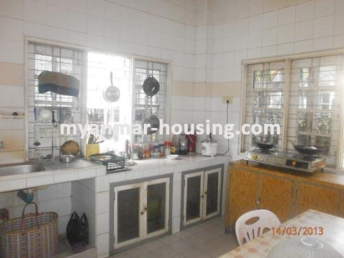 Myanmar real estate - for sale property - No.1787 - A good landed house   with quiet  environment ! - View of the kitchen  room .