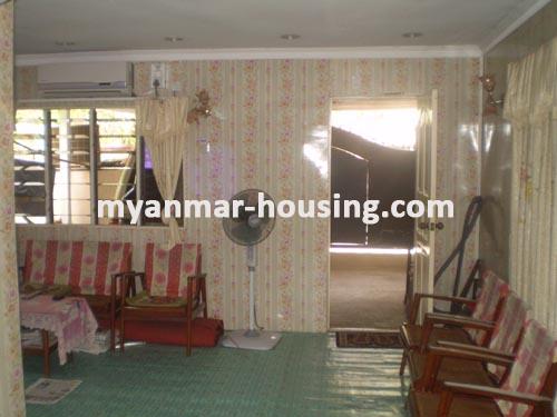 缅甸房地产 - 出售物件 - No.1793 - A good landed house for sale in Dawbon ! - view of living room.