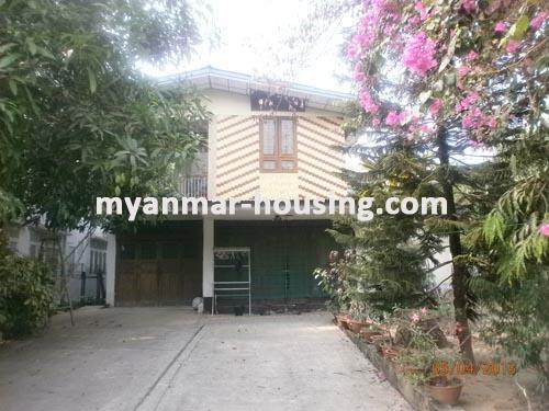 Myanmar real estate - for sale property - No.1813 - A good landed house   with quiet  environment ! - View  of the building.