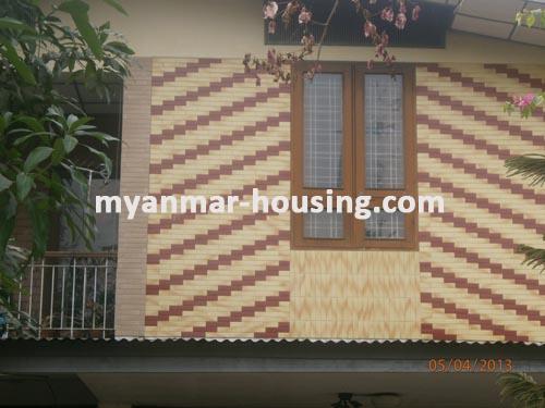 Myanmar real estate - for sale property - No.1813 - A good landed house   with quiet  environment ! - view of the infront .