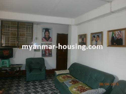 ミャンマー不動産 - 売り物件 - No.1815 - Landed house for sale in Kamayut ! - View of living room .