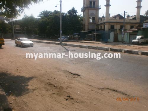 Myanmar real estate - for sale property - No.1816 - Landed house with hall type for sale now! - View of the road.