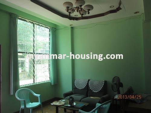 Myanmar real estate - for sale property - No.1821 - Two reinforced concrete buildings for sale now ! - View of the living room.