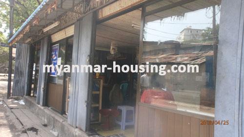 Myanmar real estate - for sale property - No.1822 - Good shop suitable for bussiness ! - View of the infront.