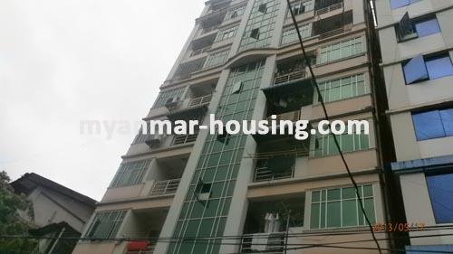 Myanmar real estate - for sale property - No.1841 - Nice  Apartment    for  sale  in  Sanchaung  ! - View of the building.