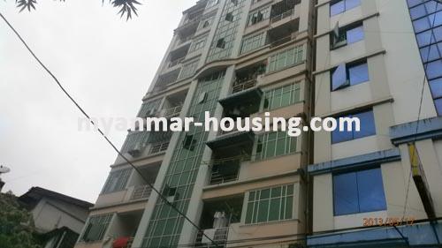 Myanmar real estate - for sale property - No.1841 - Nice  Apartment    for  sale  in  Sanchaung  ! - View of the building.