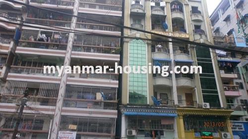Myanmar real estate - for sale property - No.1842 - Nice  Apartment    for  sale  in  Sanchaung  ! - View of the building.