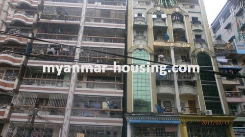 Myanmar real estate - for sale property - No.1842 - Nice  Apartment    for  sale  in  Sanchaung  ! - View of the building.
