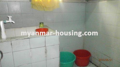 Myanmar real estate - for sale property - No.1844 - Good landed  house near  main  road  for  sale  in  Kamaryut  ! - View of the wash room.