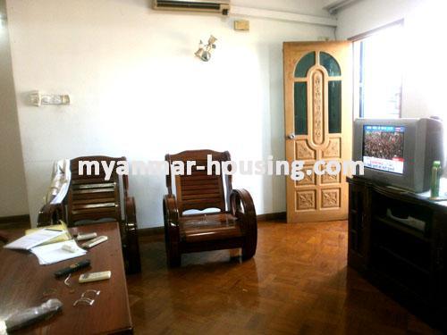 Myanmar real estate - for sale property - No.1845 - Fully furnished  condo available for sale. - view of the living room