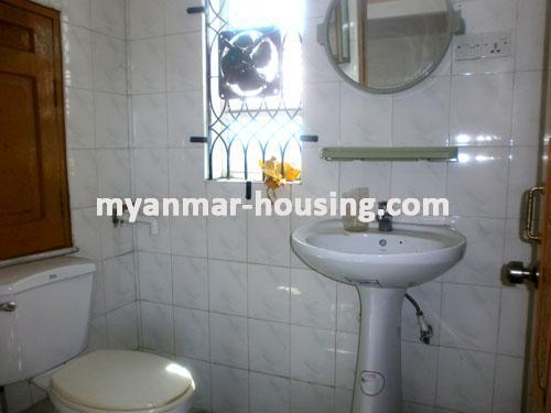 Myanmar real estate - for sale property - No.1845 - Fully furnished  condo available for sale. - view of the toilet.