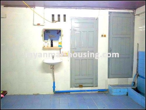 Myanmar real estate - for sale property - No.1846 - Apartment in Pazundaung with reasonable price. - View of the toilet.
