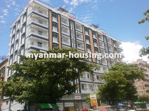 Myanmar real estate - for sale property - No.1857 - Nice Pent  house  for sale in Down Town ! - View of the building.