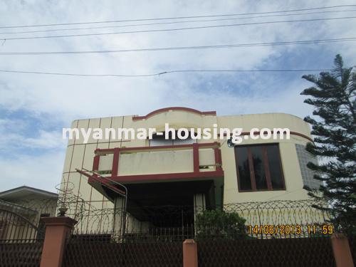 Myanmar real estate - for sale property - No.1897 - Good landed house for sale in Kamayut Township ! - View of the building.