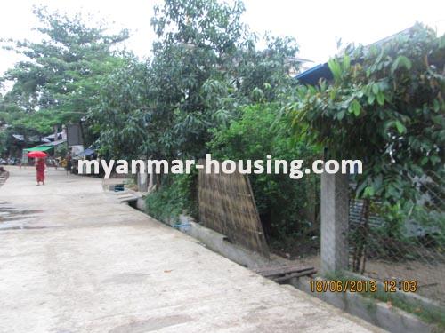 Myanmar real estate - for sale property - No.1905 - Good  landed  house  now for sale  ! - view of the street