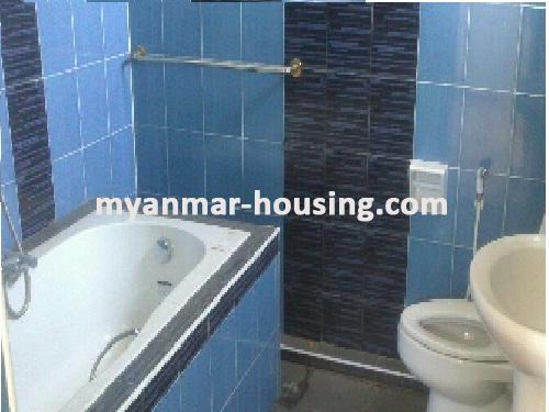 Myanmar real estate - for sale property - No.1950 - Neat and beautiful house for sale! - View of the wash room.