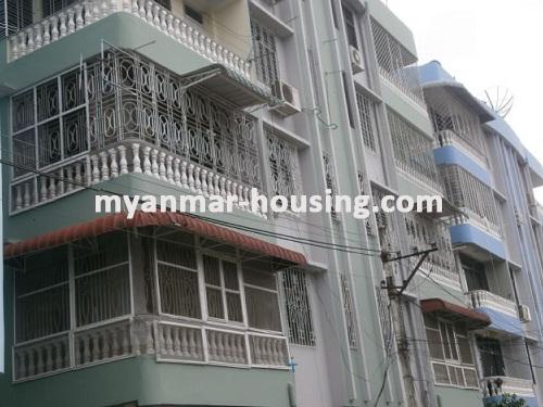 缅甸房地产 - 出售物件 - No.1964 - Well decorated  Apartment  for sale in Hlaing ! - view of the outside .