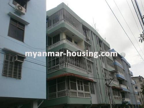 ミャンマー不動産 - 売り物件 - No.1964 - Well decorated  Apartment  for sale in Hlaing ! - View of the building.