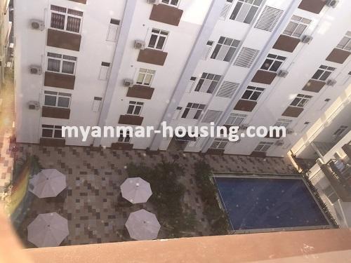 Myanmar real estate - for sale property - No.2061 - A room for sale in international standard condo in Alone! - view of the building