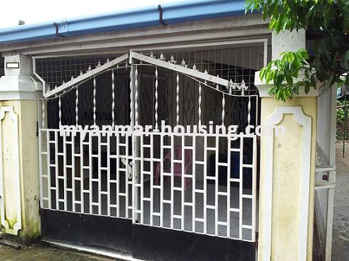 Myanmar real estate - for sale property - No.2071 - Good house for sale in near Capital Hyper Market! - Close infront view of the house.