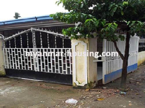 Myanmar real estate - for sale property - No.2071 - Good house for sale in near Capital Hyper Market! - infront view of the building.