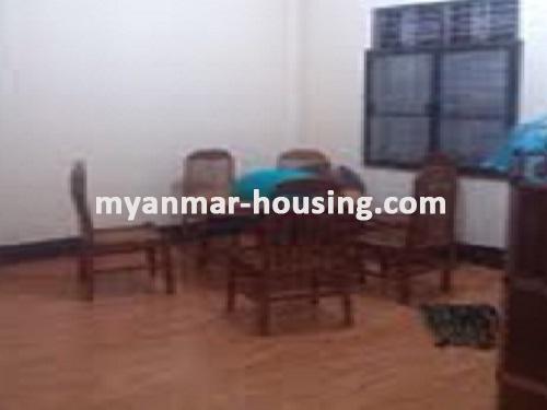 Myanmar real estate - for sale property - No.2105 - Good apartment  for sale in Mingalardon ! - View of the dining room.