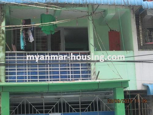 ミャンマー不動産 - 売り物件 - No.2139 - Good apartment for sale in Sanchaung ! - close view of the building 