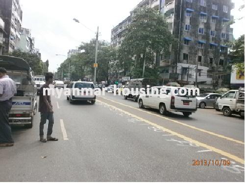 Myanmar real estate - for sale property - No.2155 - Good  for sale in Pabedan ! - view of the road