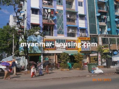 Myanmar real estate - for sale property - No.2211 - Good Apartmet for sale! -  view of the ground floor.