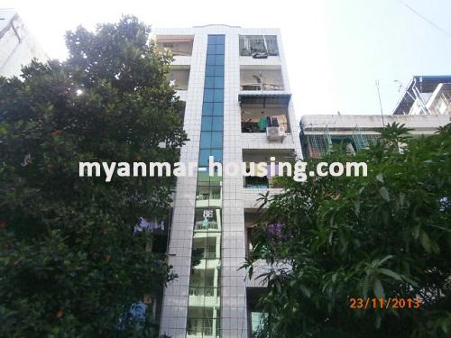 缅甸房地产 - 出售物件 - No.2219 - Nice location for Sale in Sanchaung Township - View of the building.