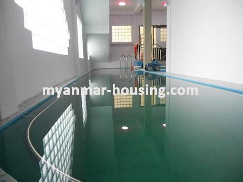 Myanmar real estate - for sale property - No.2273 - Good for living for sale on now near Air Port! - View of the indoor pool.