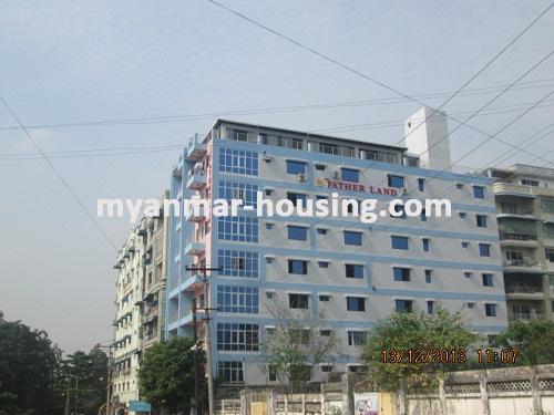 缅甸房地产 - 出售物件 - No.2297 - Good Condominium for sale in Yankin ! - View of the building.