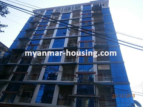 Myanmar real estate - for sale property - No.2314 - Shop for sale in Sanchaung! - View of the building.