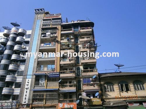 缅甸房地产 - 出售物件 - No.2340 -  Good Condo   suitable for opening shop in Pebedan ! - View of the building.