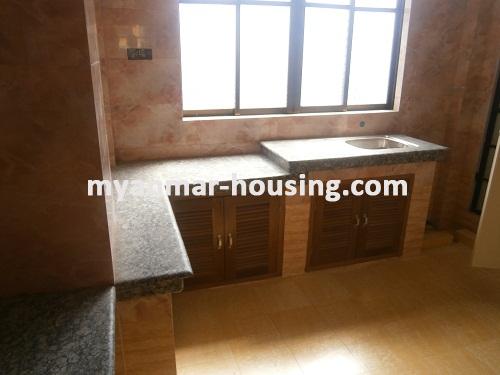 缅甸房地产 - 出售物件 - No.2440 - Condo for sale in Botahtaung! - View of the kitchen room.