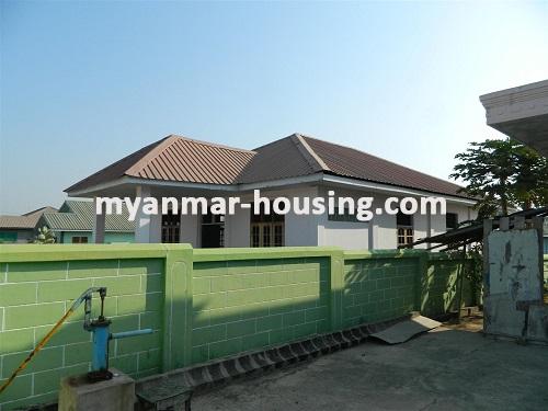 Myanmar real estate - for sale property - No.2481 - Brand New Landed house for sale! - View of the fence in.