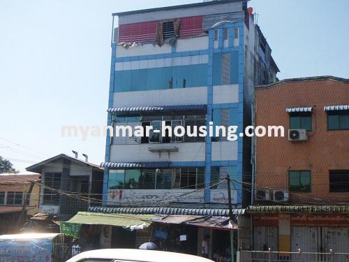Myanmar real estate - for sale property - No.2486 - Apartment with reasonable price now for sale. - View of the building.