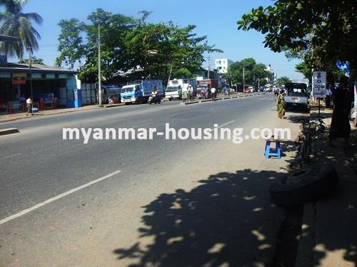 Myanmar real estate - for sale property - No.2486 - Apartment with reasonable price now for sale. - View of the road,